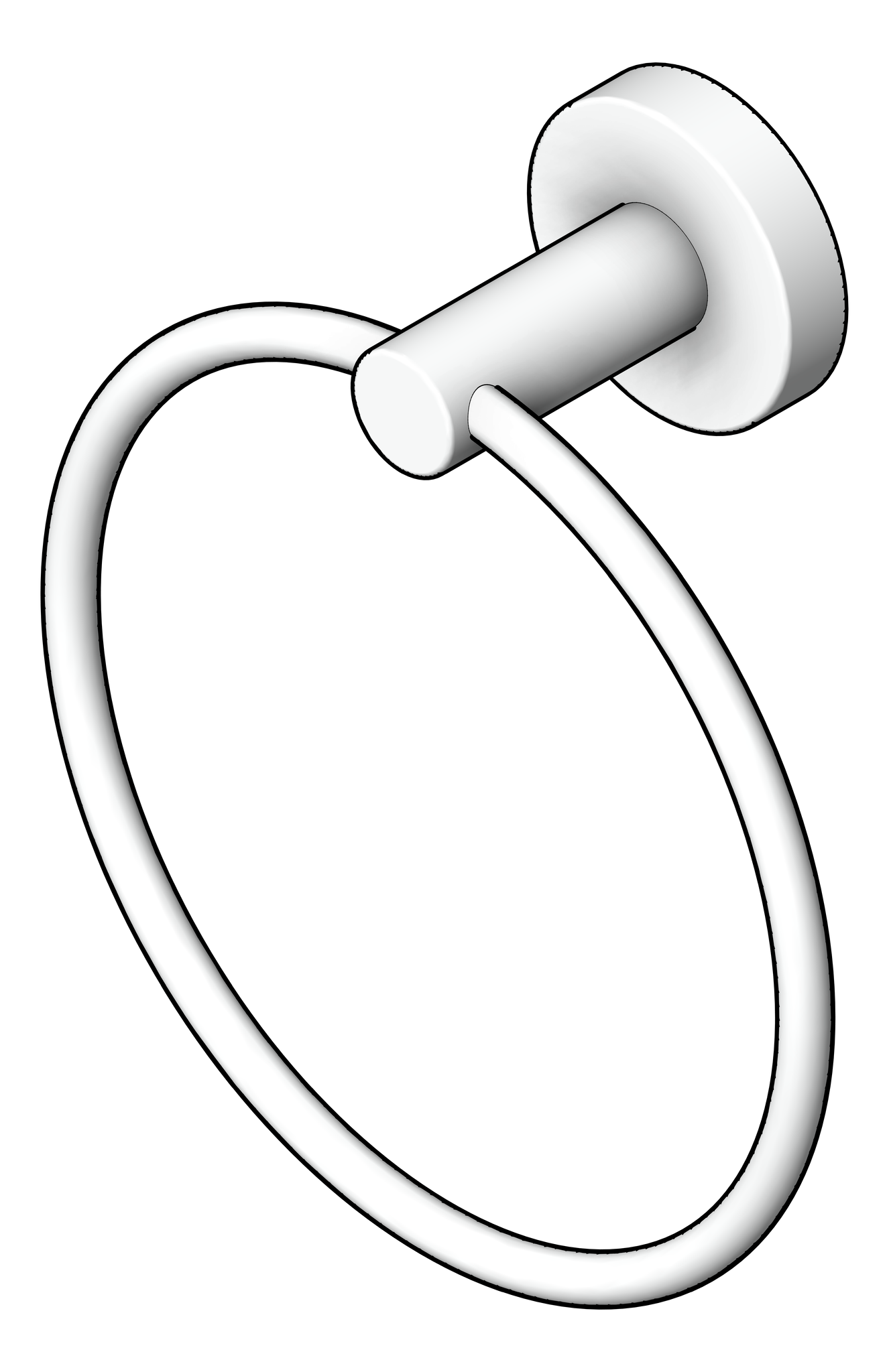 Navigate to TowelRing Single Abey Poco