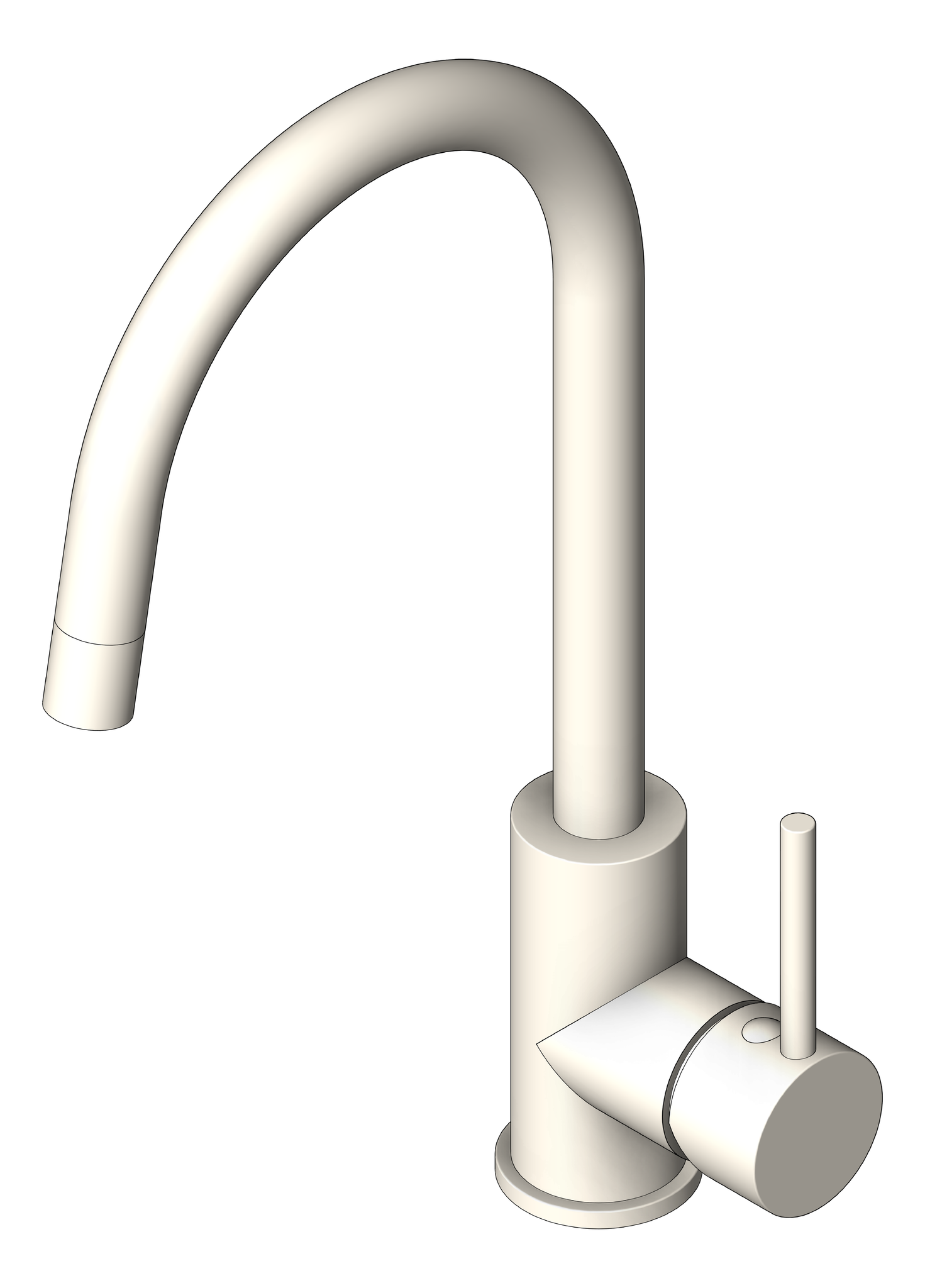 Image of Mixer Sink Abey Builders Gooseneck