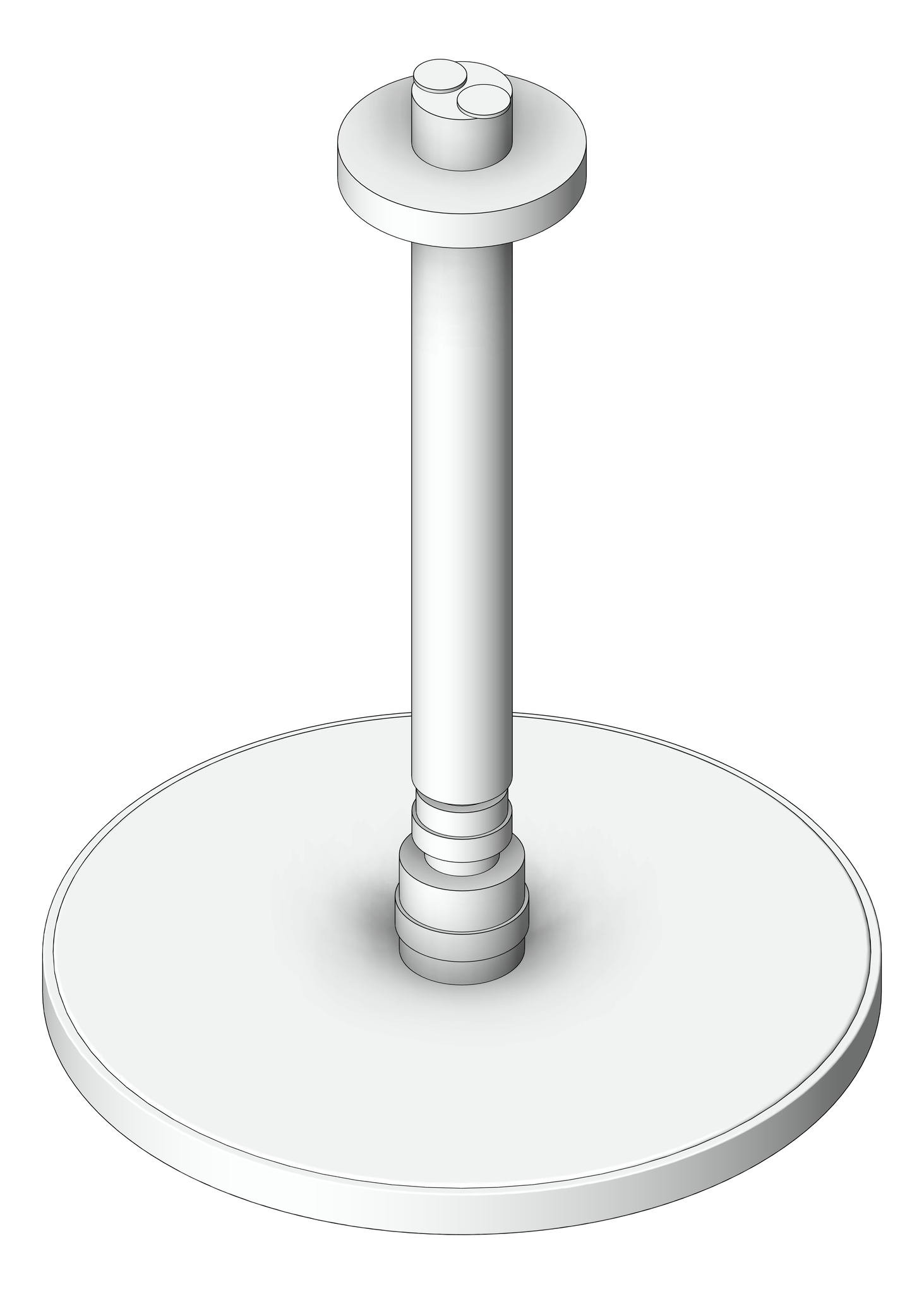 Shower Ceiling Abey Vertical Round