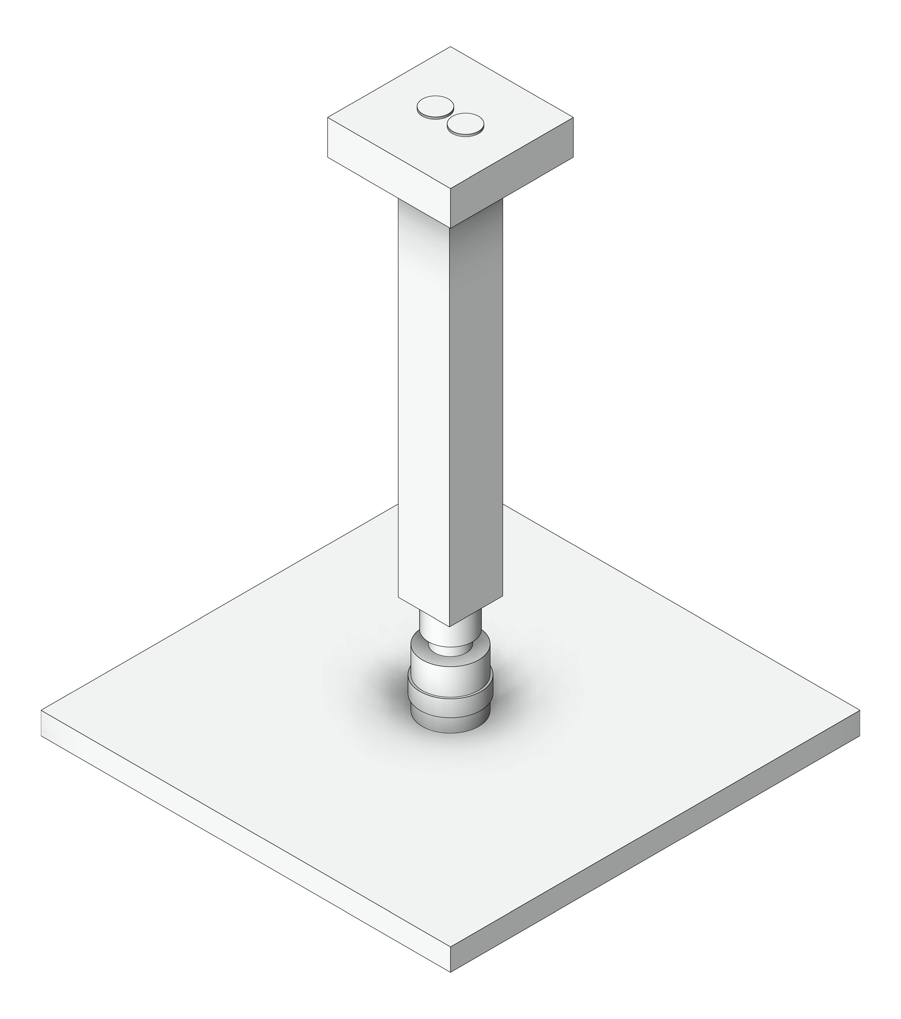 Image of Shower Ceiling Abey Vertical Square