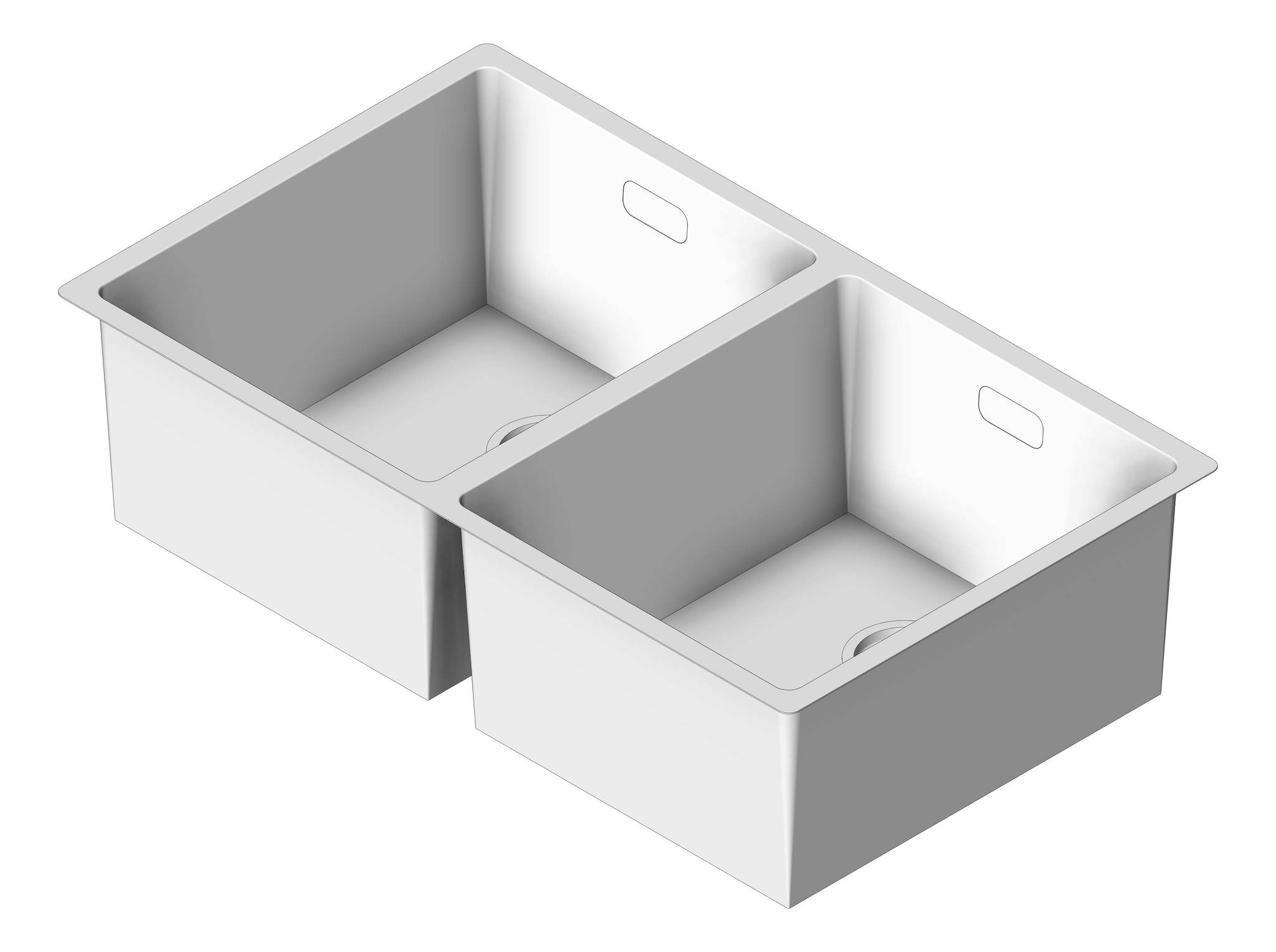 Sink Kitchen Abey Builders DoubleBowl Overflow