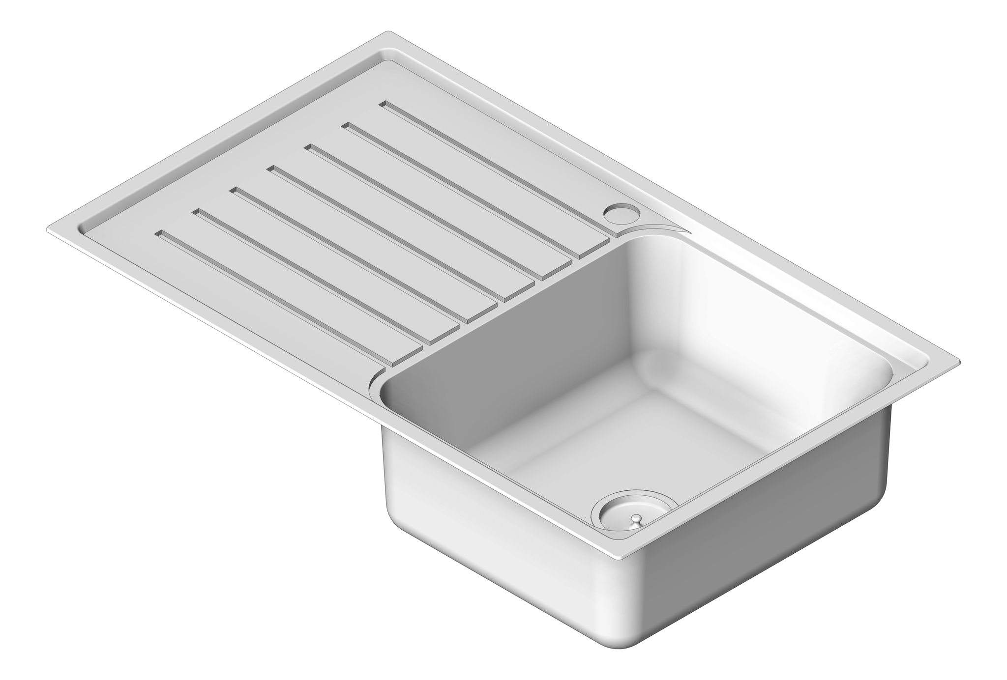 Sink Kitchen Abey Builders SingleBowl RHS Inset