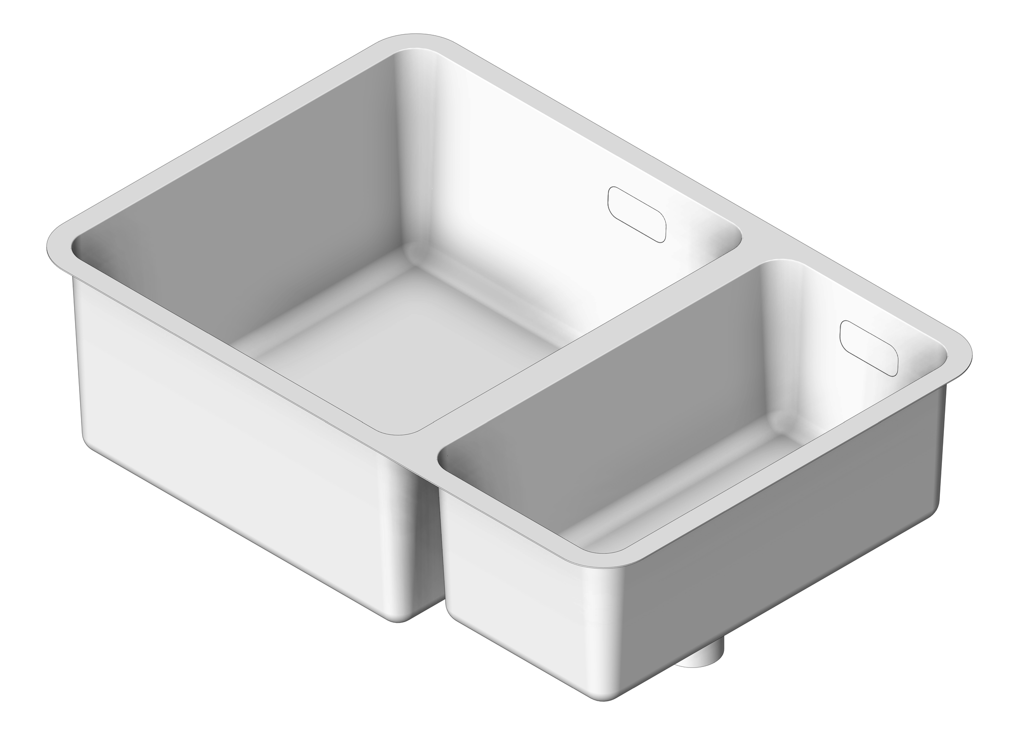 Navigate to Sink Kitchen Abey Lago OneAndOneThirdBowl