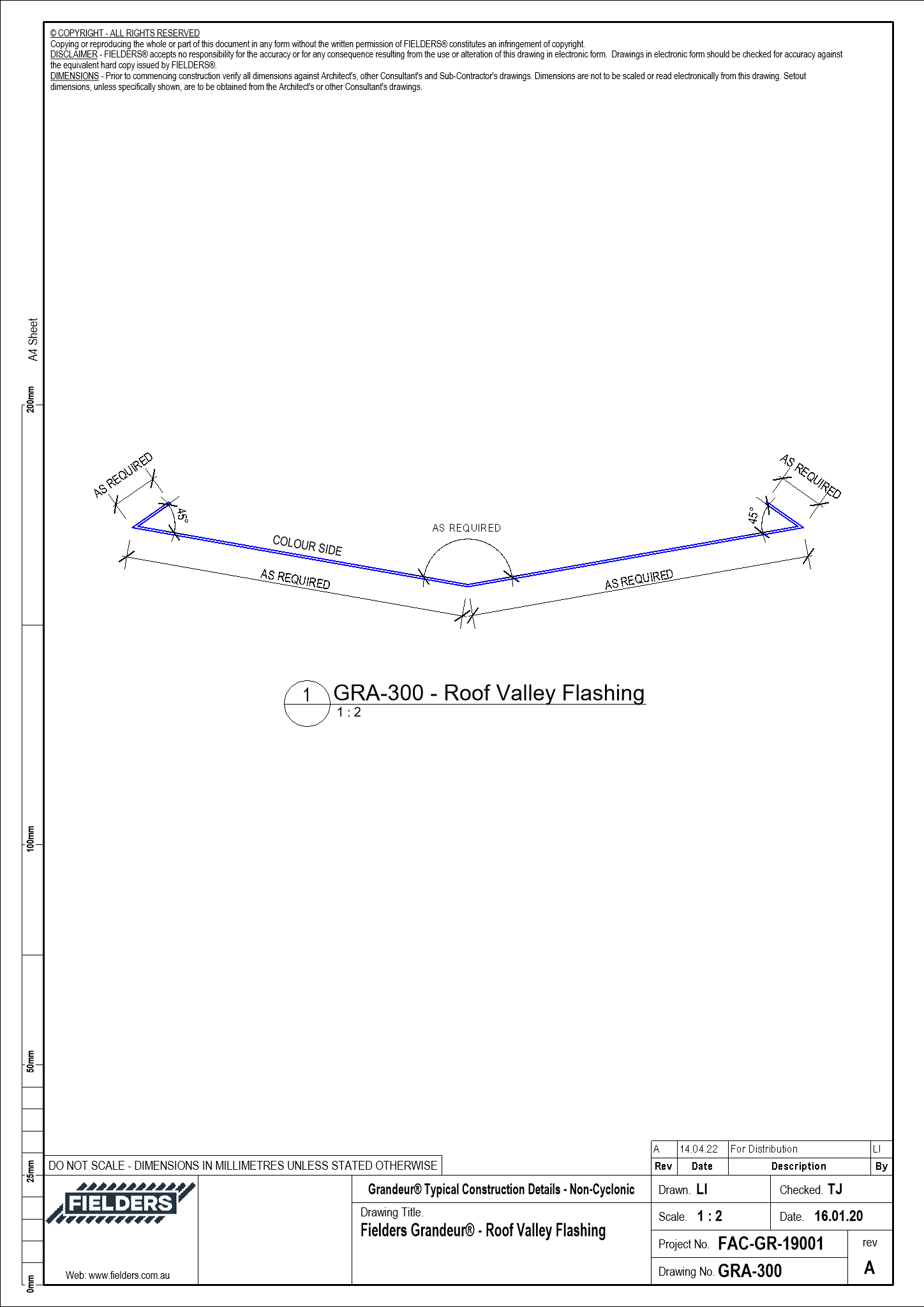  Image of GRA-300 - Fielders Grandeur® - Roof Valley Flashing