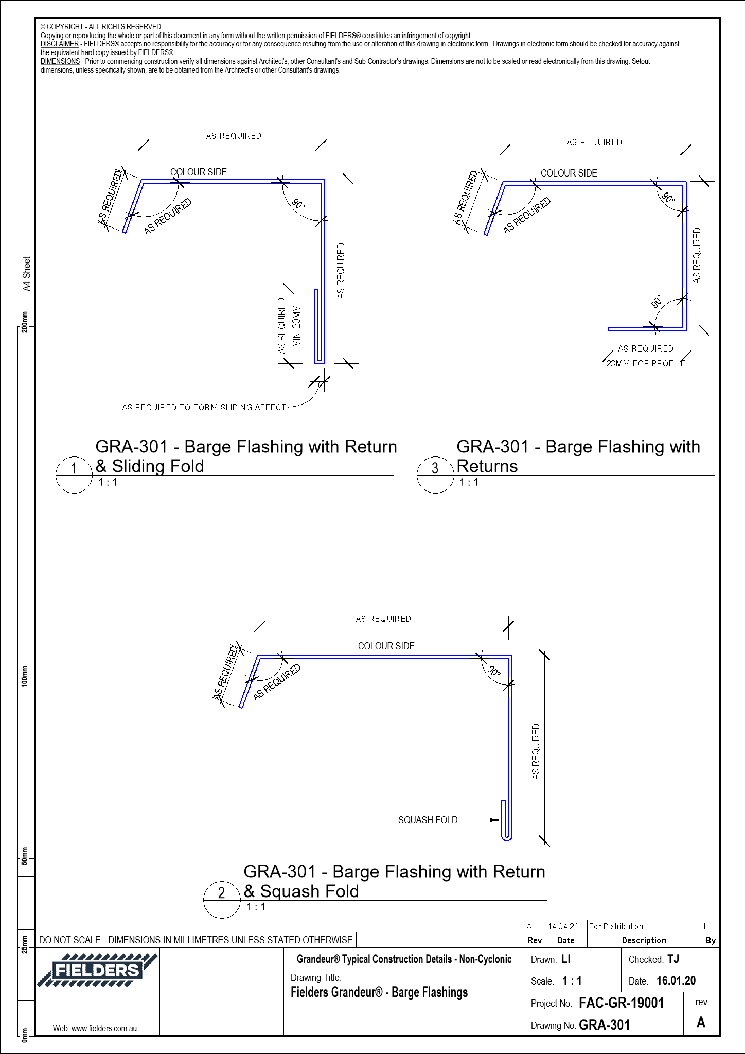 Image of GRA-301 - Fielders Grandeur® - Barge Flashings