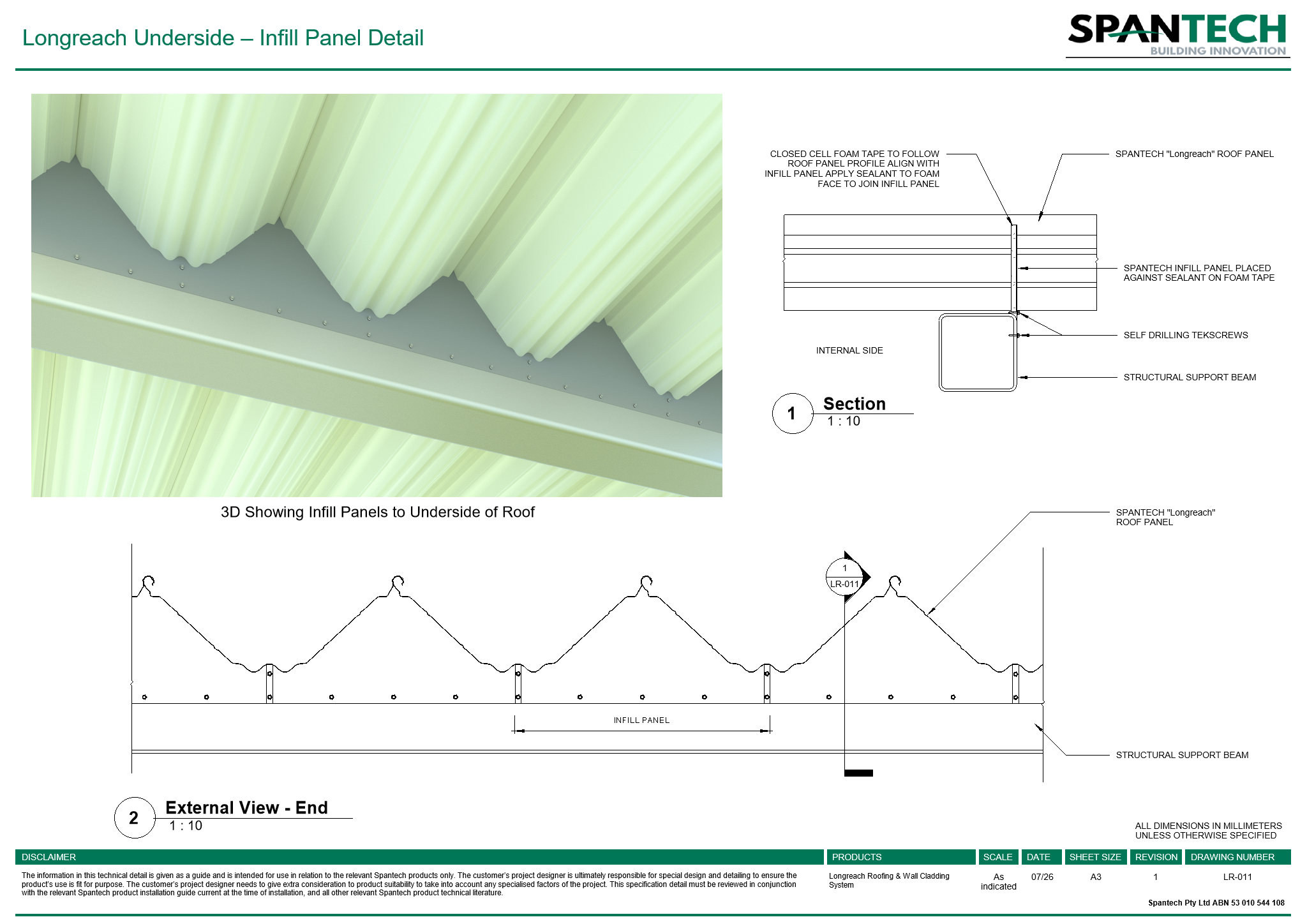 Image of LR-011 - Longreach Underside – Infill Panel Detail