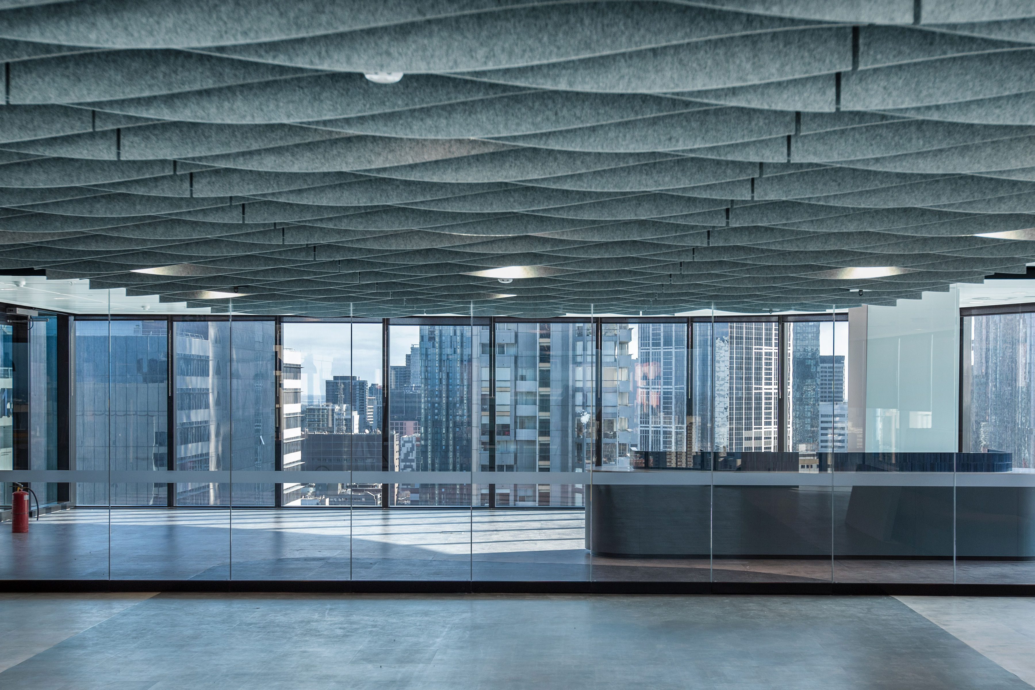 WallBaffles Acoustic AutexUK Frontier Raft Beam - BIMcontent.com